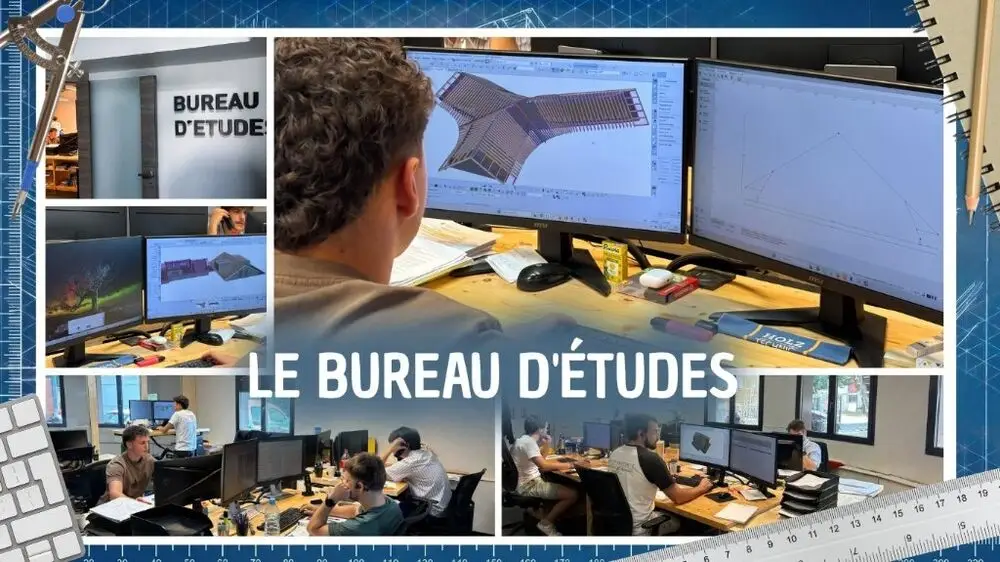 Le bureau d'études LP Charpente, modélisation 3D et conception