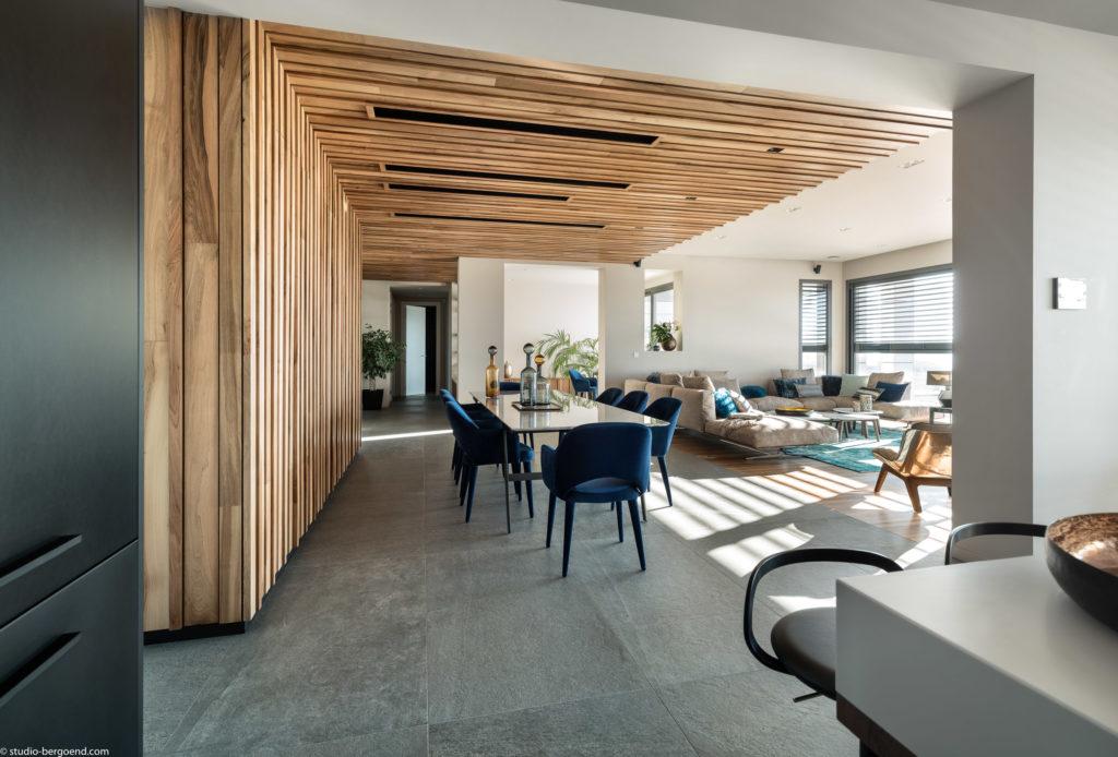 Salon, maison CLT, Groisy